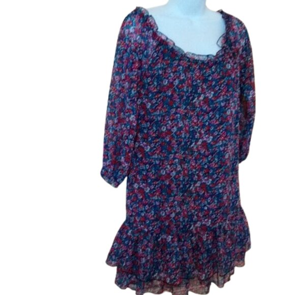 --- Multi Color Printed Dress Size Small - Picture 2 of 5